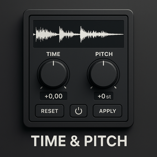 Time & Pitch Veränderung für Samples (Zeit und Tonhöhe)