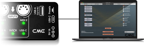 CME H4MIDI WC – Standalone USB-Host & MIDI-Interface Bluetooth muss separat gekauf werden