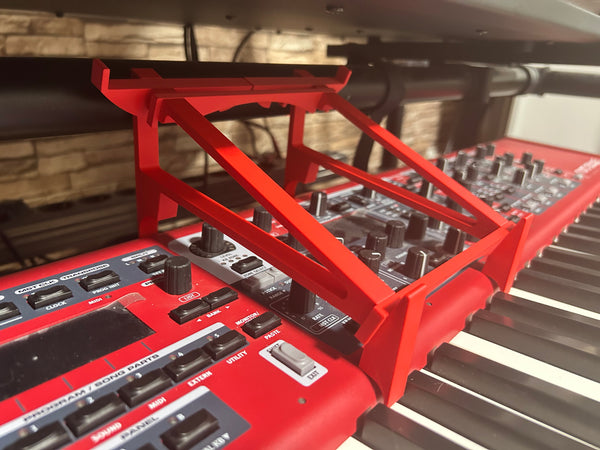 Adjustable holder for the Nord Stage 3 88 iPad tablet