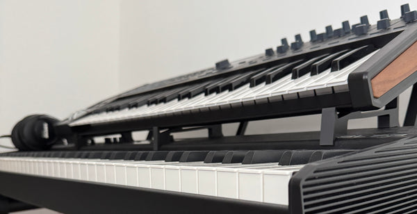 Adjustable holder for the Korg Kronos 2 iPad tablet