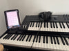 Adjustable holder for the Korg Kronos 2 iPad tablet