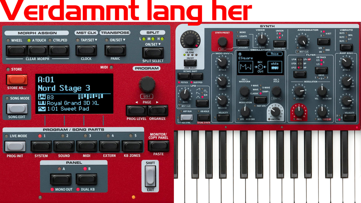 Nord Stage 3 Coversound - A damn long time ago
