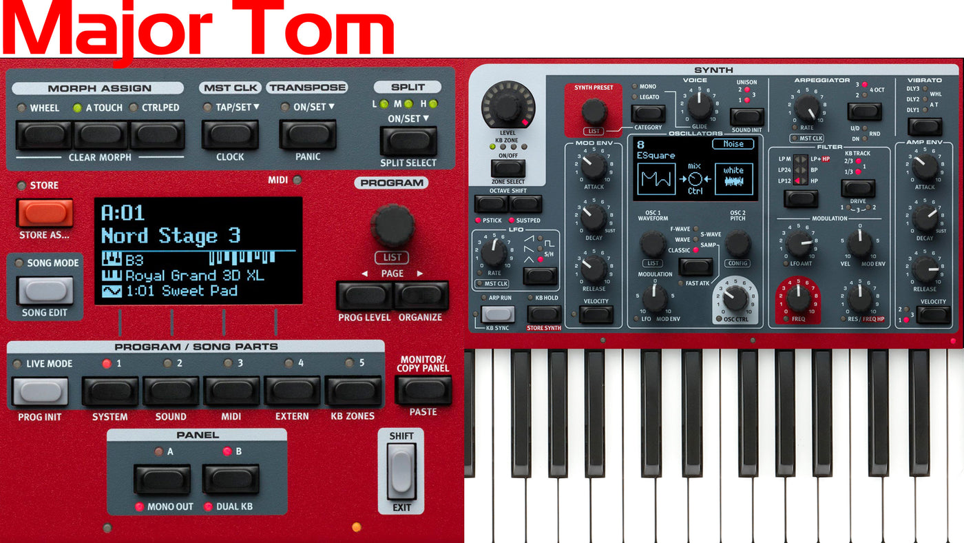 Nord Stage 3 Coversound - Major Tom