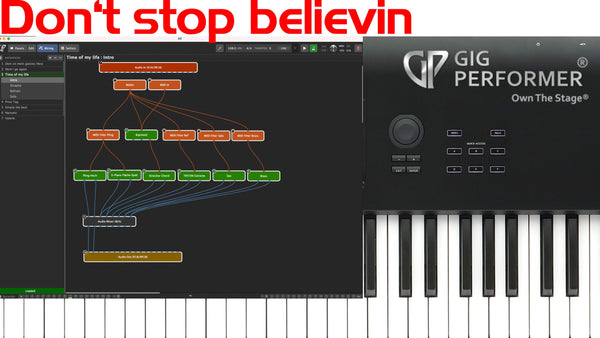 Gig Performer Rackspace - Don't stop believin (Mac) - Thorsten Hillmann Keyboard-Sounds