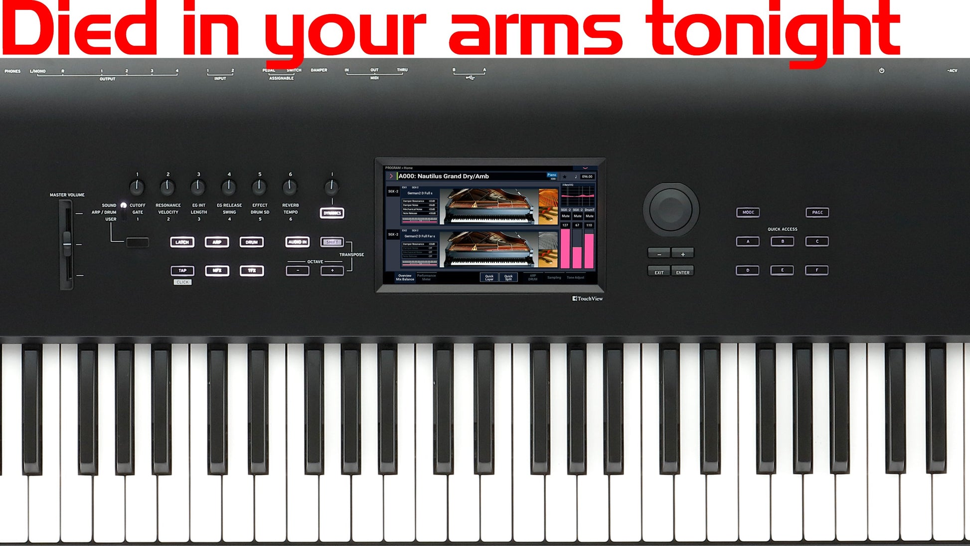 Korg Nautilus Coversound - Died in your arms tonight - Thorsten Hillmann Keyboard-Sounds
