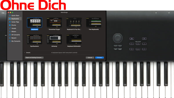 MainStage Concert - Ohne Dich (Mac) - Thorsten Hillmann Keyboard-Sounds