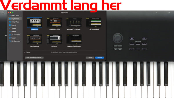MainStage Concert - Verdammt lang her (Mac) - Thorsten Hillmann Keyboard-Sounds