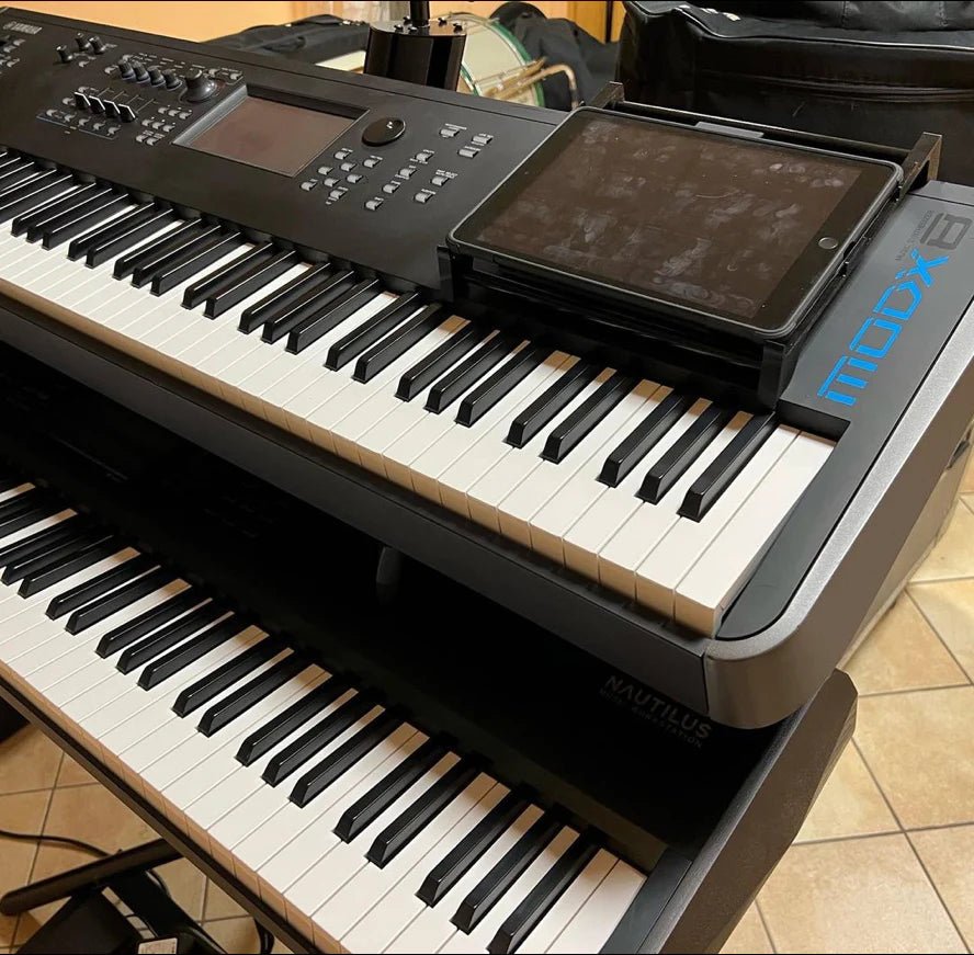 Yamaha Modx 8 iPad Tablet Halterung auch mit Neigung! Quer oder Hoch - Thorsten Hillmann Keyboard-Sounds