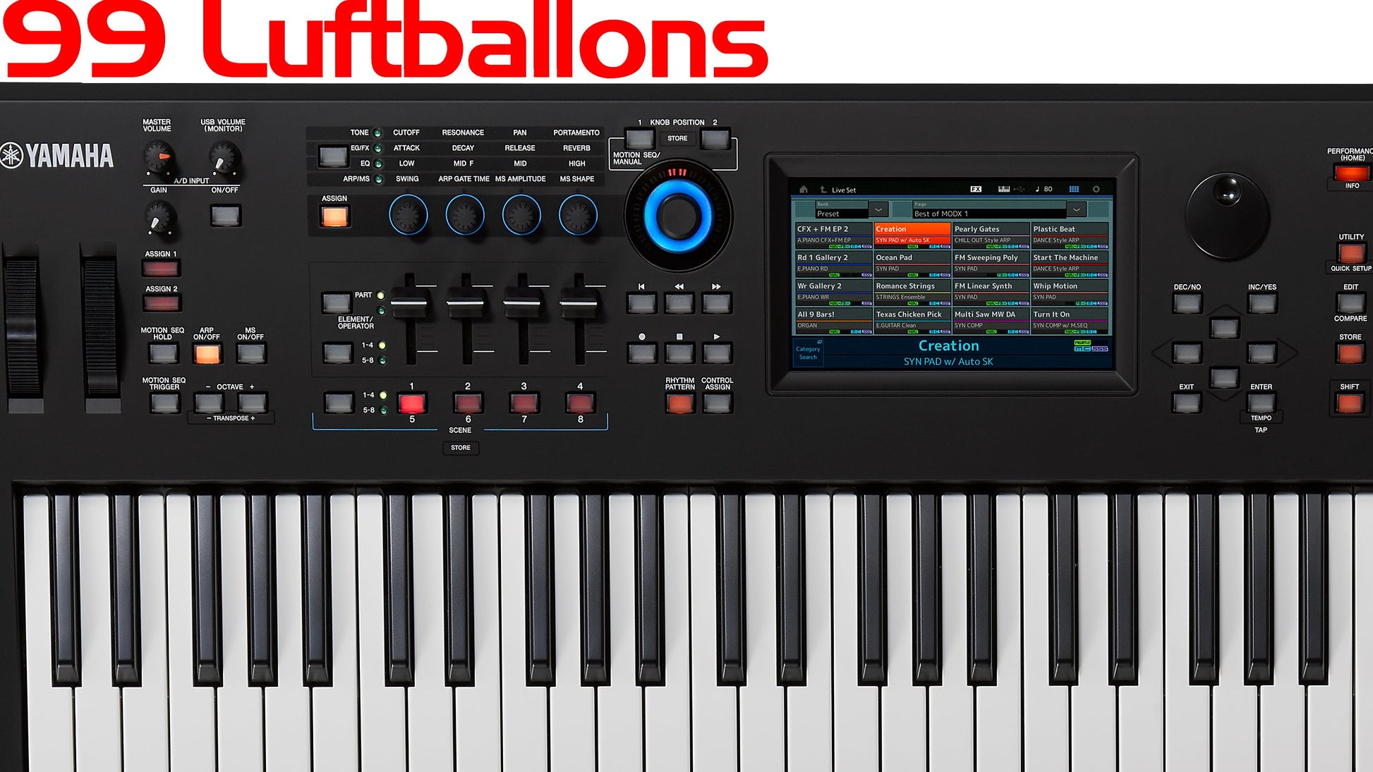 Yamaha Modx Montage Coversound - 99 Luftballons - Thorsten Hillmann Keyboard-Sounds
