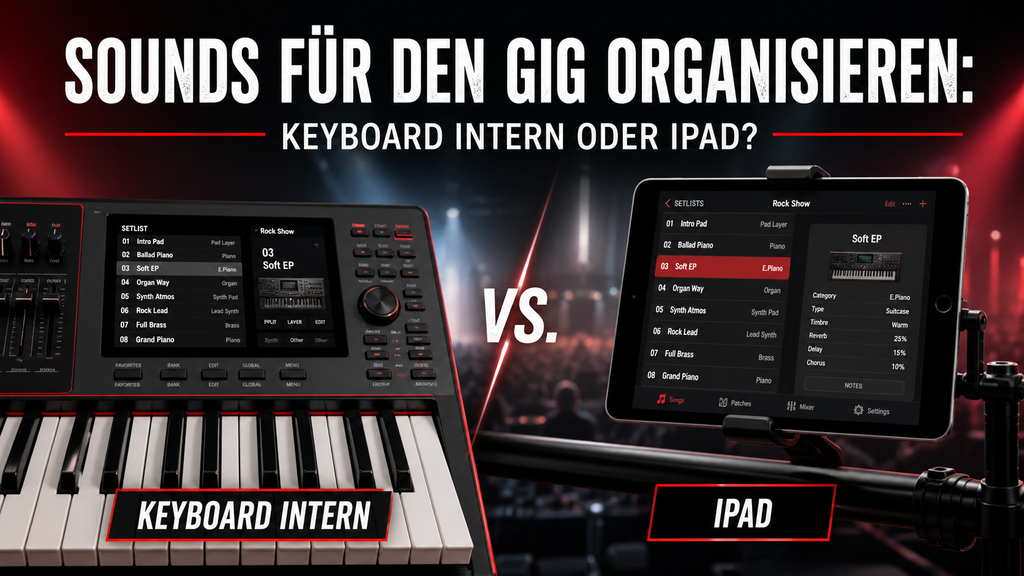 Sounds für den Gig organisieren: Keyboard intern oder iPad?