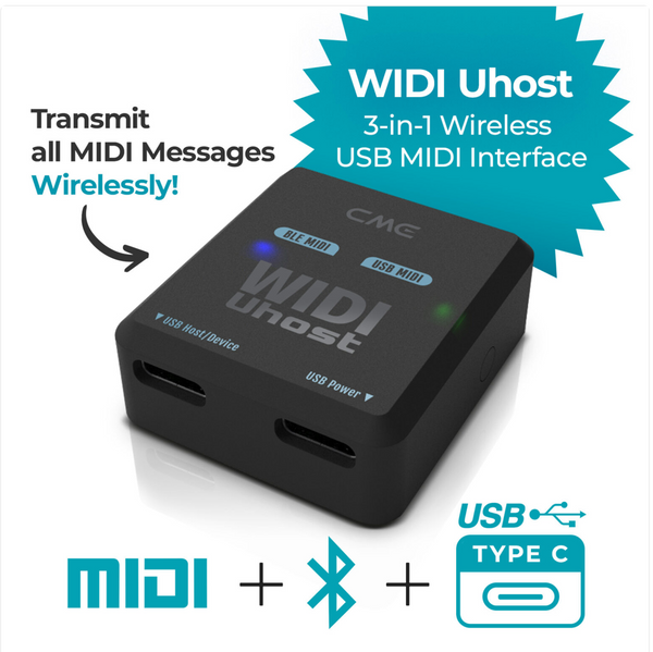 CME WIDI Uhost – Bluetooth MIDI Interface für USB-Geräte