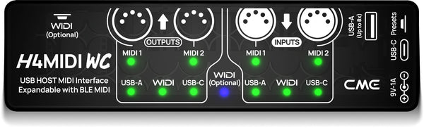 CME H4MIDI WC – Standalone USB-Host & MIDI-Interface Bluetooth muss separat gekauf werden