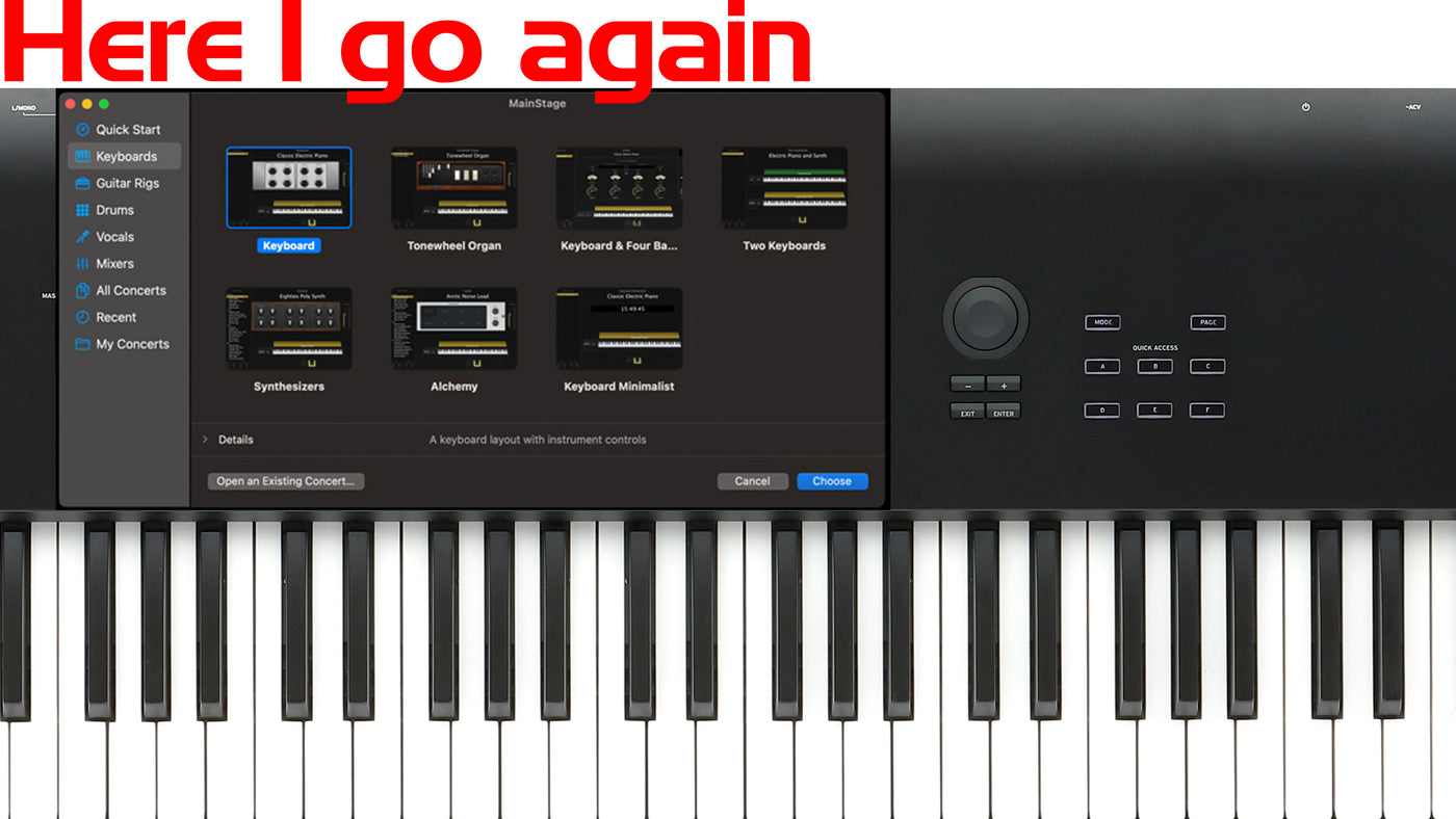 MainStage Concert - Here I go again (Mac)