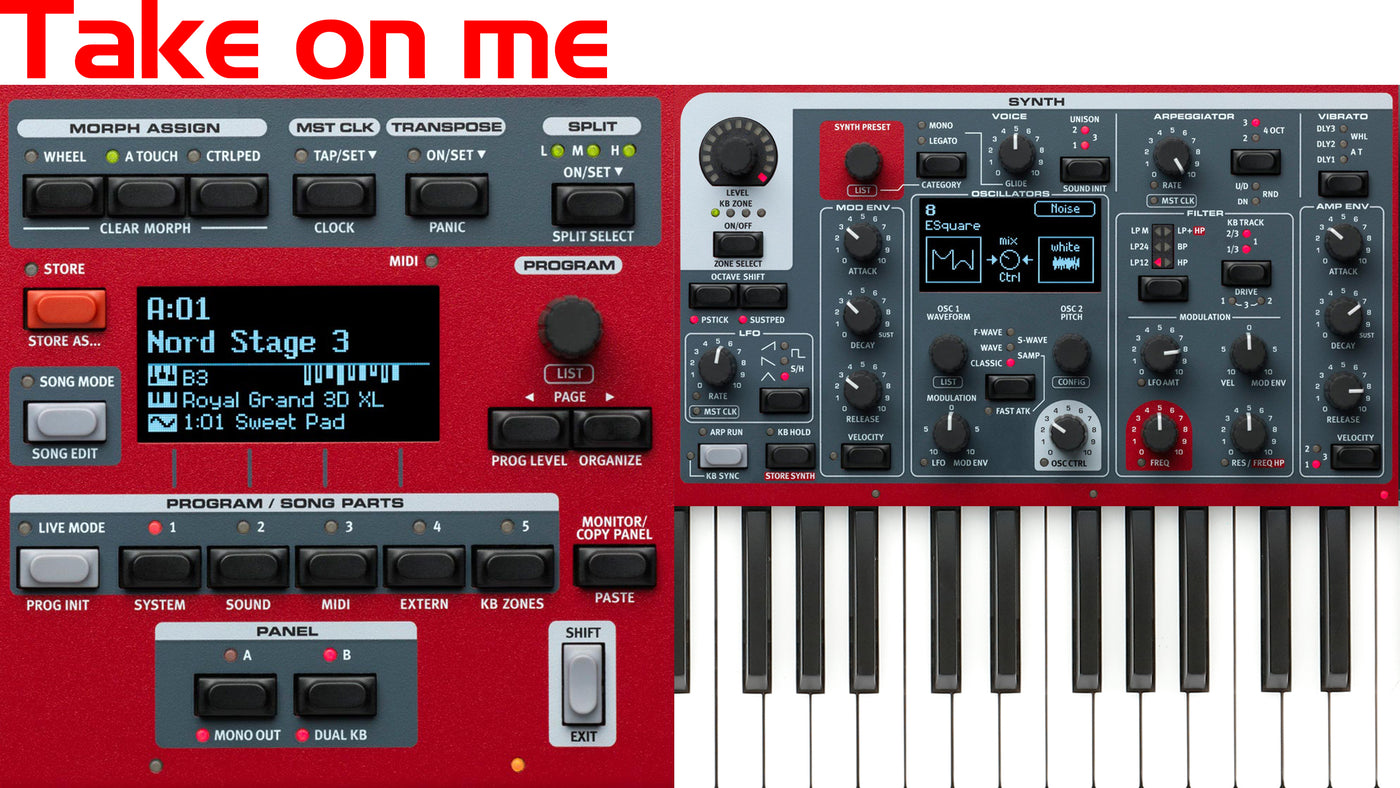 Nord Stage 3 Coversound - Take on me