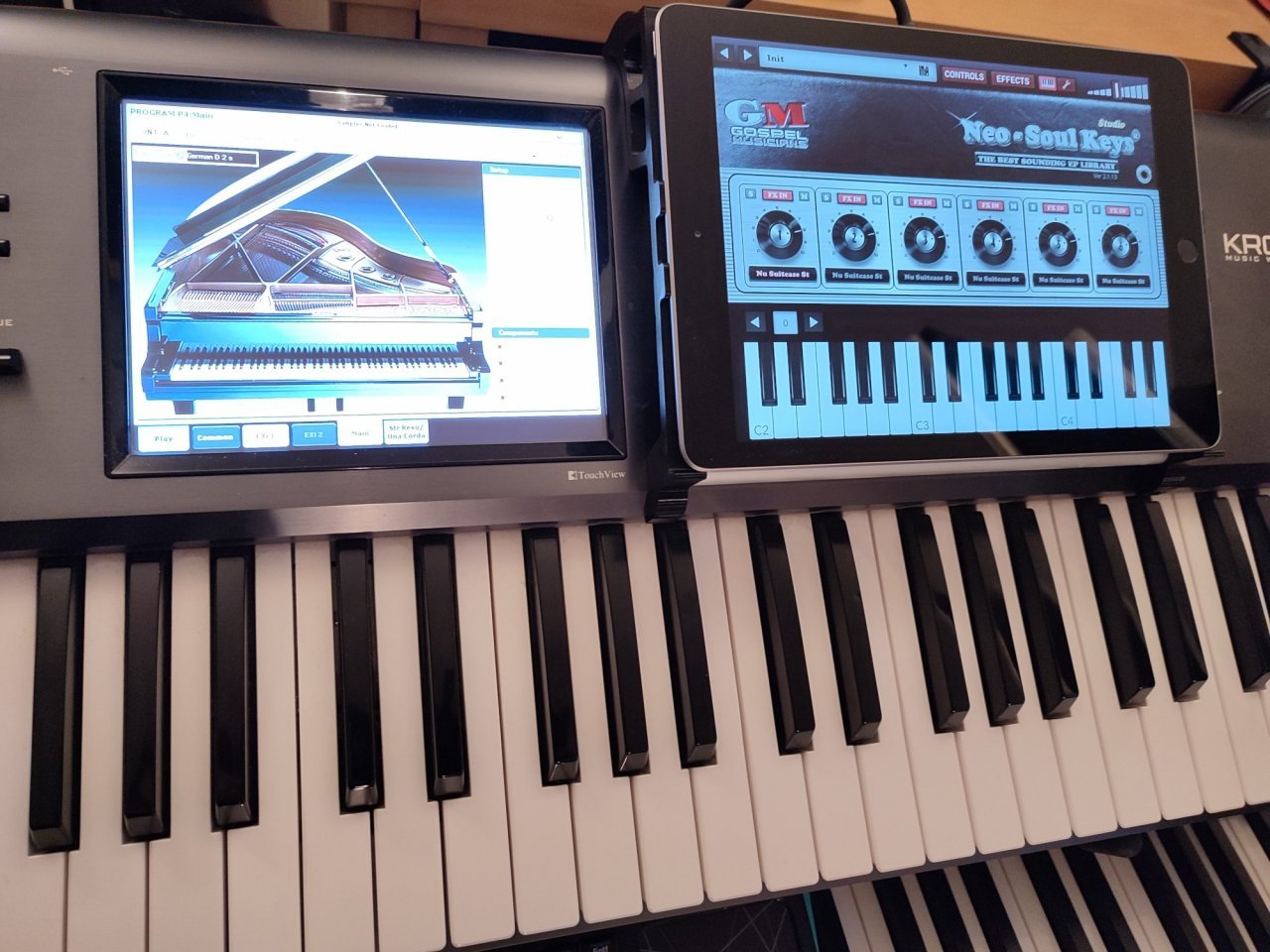 Korg Kronos 2 iPad Tablet Halterung! Quer oder Hoch! - Thorsten Hillmann Keyboard-Sounds