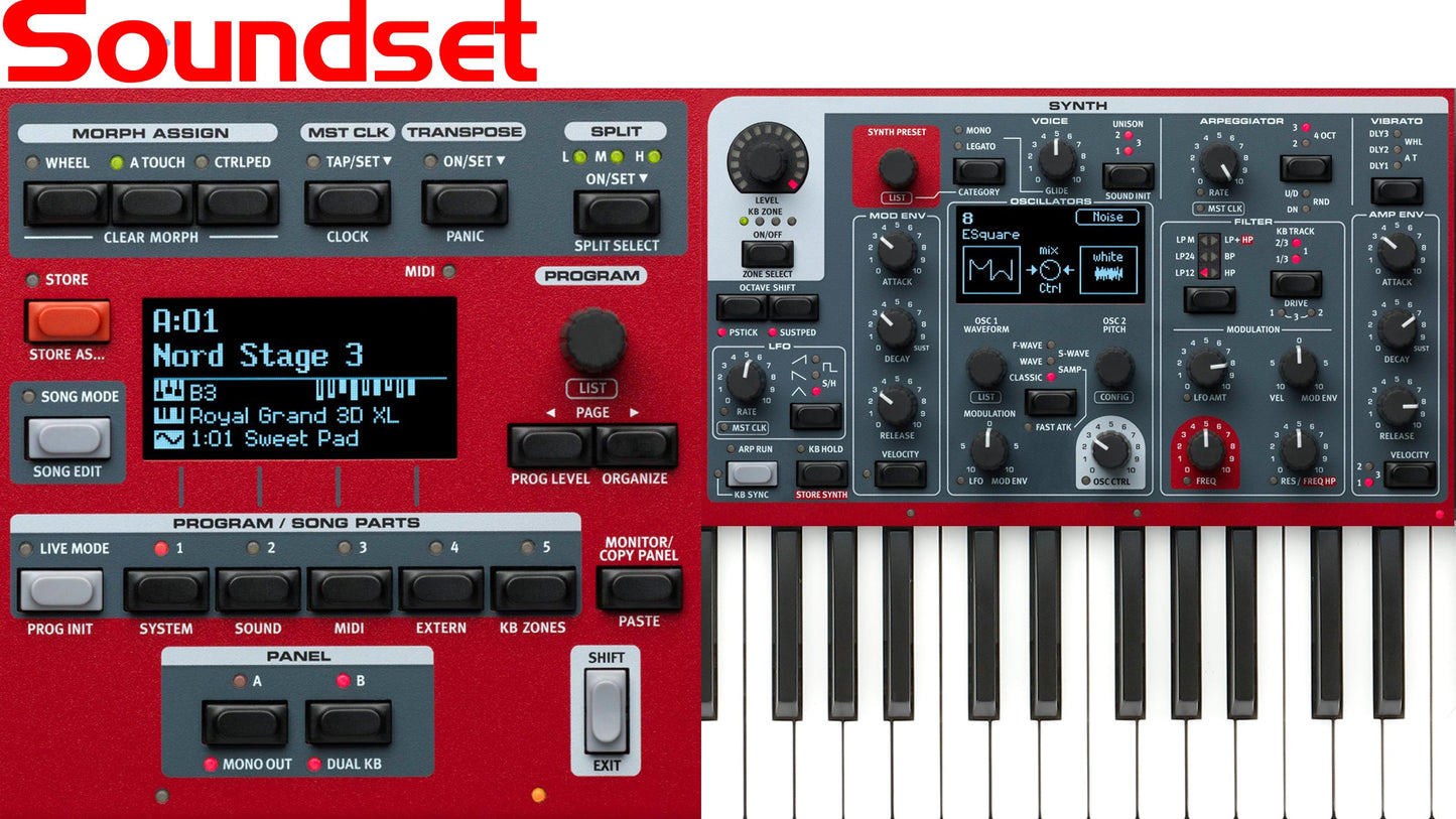 Nord stage 3 Coversound - Alle Sounds Set - Thorsten Hillmann Keyboard-Sounds