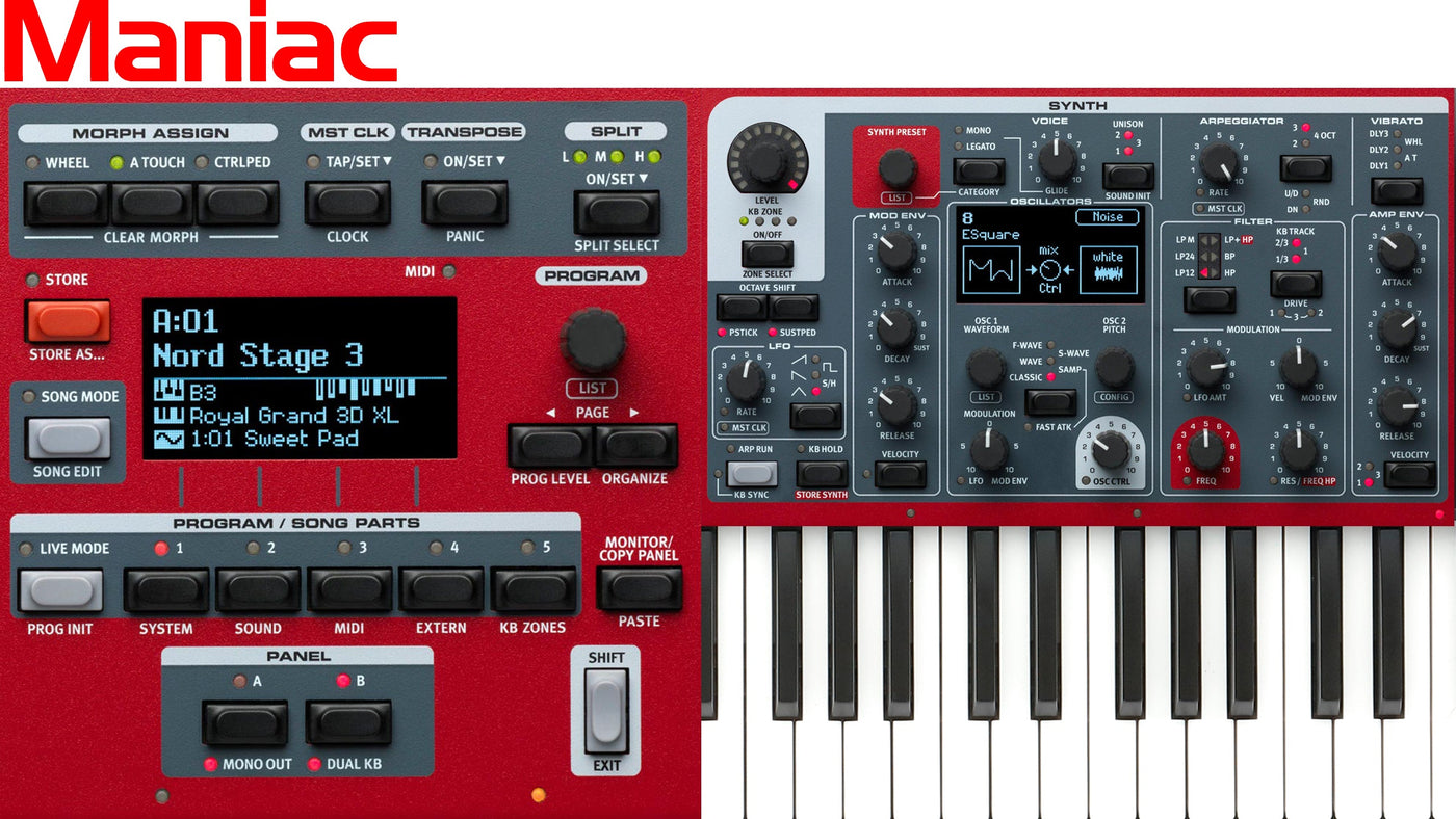 Nord Stage 3 Coversound - Manaic - Thorsten Hillmann Keyboard-Sounds